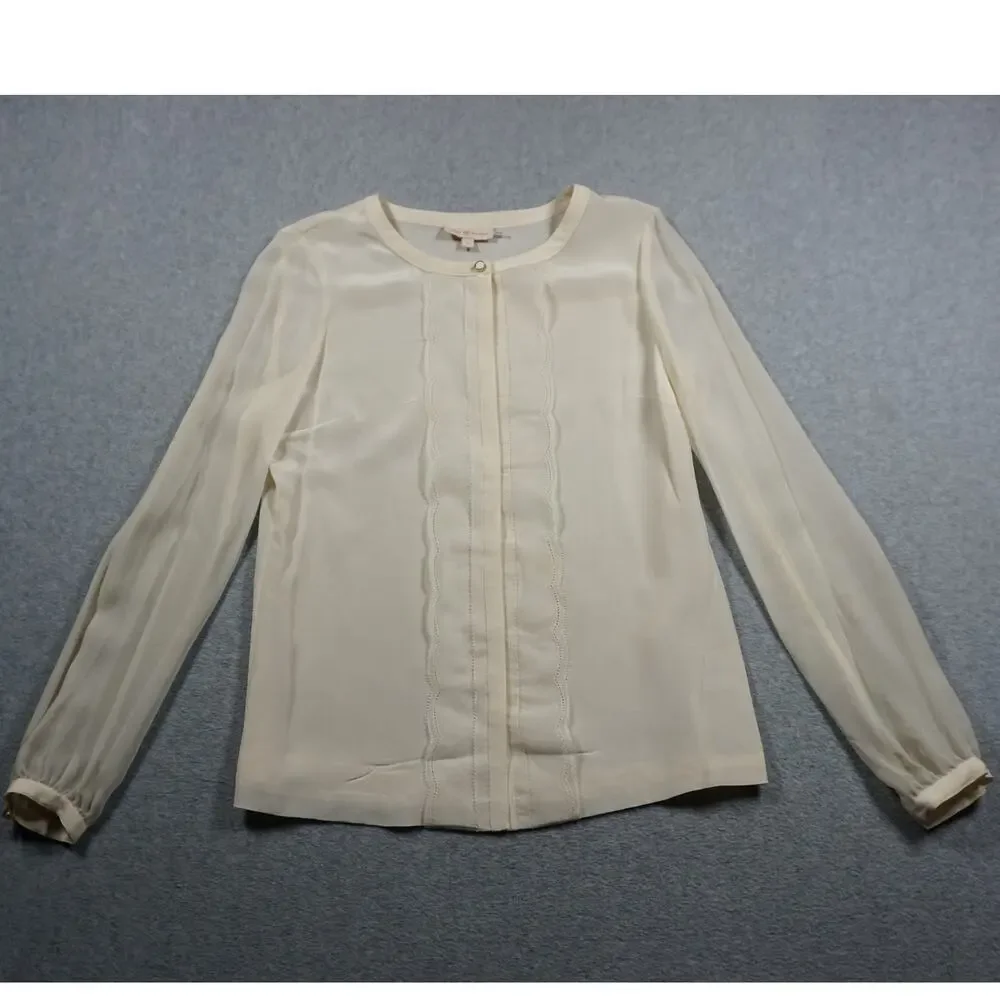 Tory Burch Cream Silk Blouse